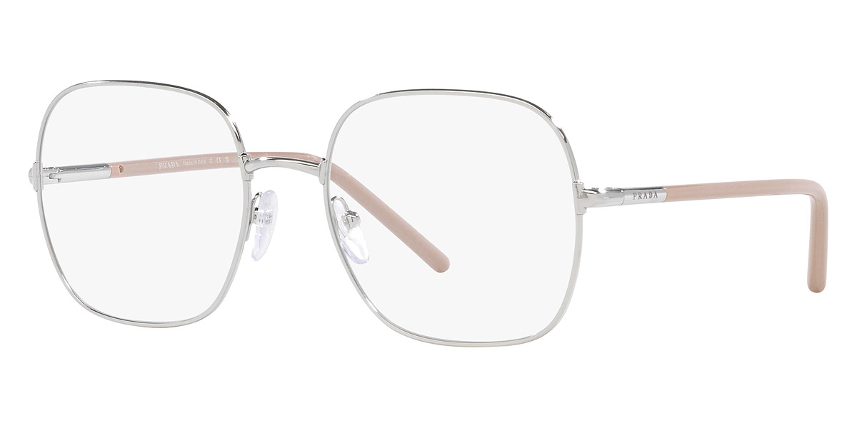 Prada Pr Wv Bc O Silver And Powder Eyeglasses