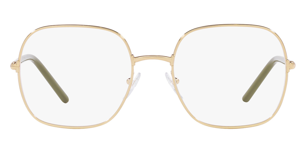 Prada Pr Wv Zvn O Pale Gold And Sage Eyeglasses