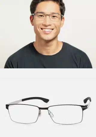 Ic! Berlin Toru N. Black Eyeglasses