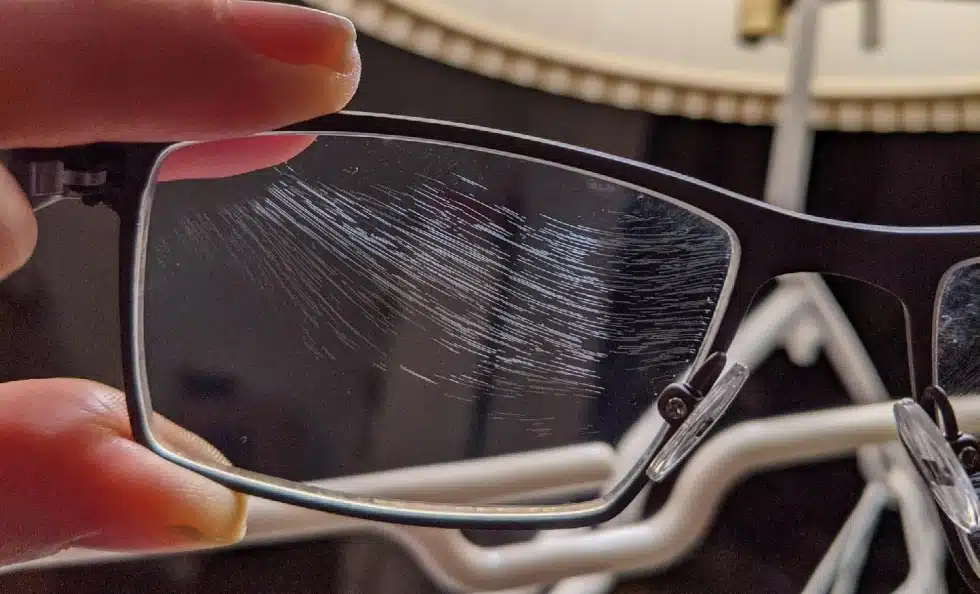 Scratched lenses