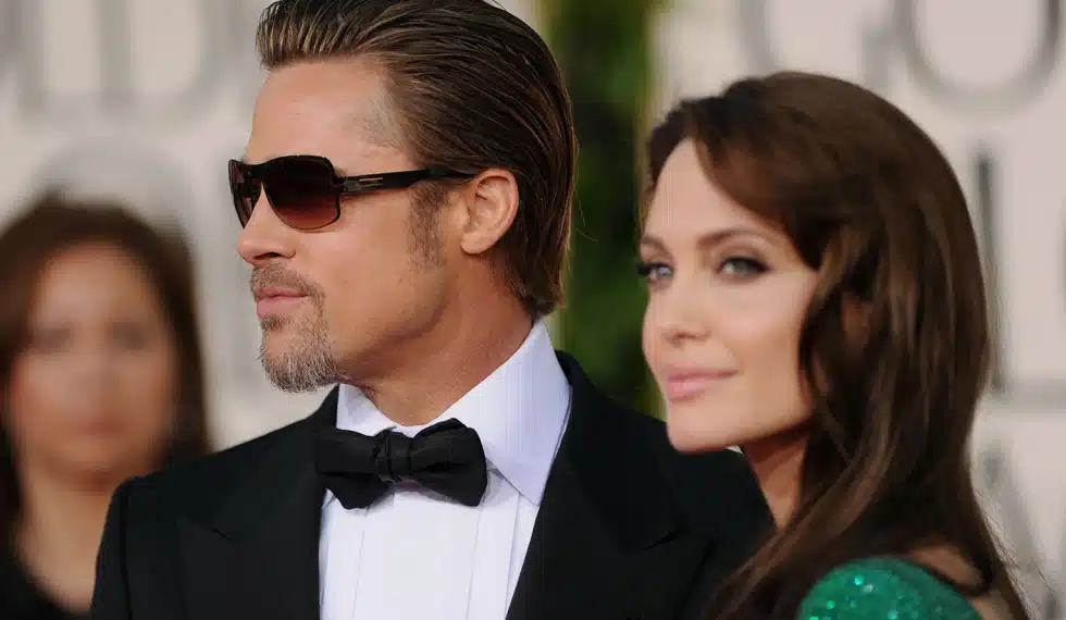 Brad Pitt wearing ic! berlin glasses