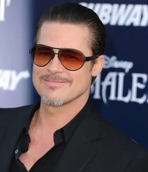 Brad Pitt wearing ic! berlin Bashir shades front view