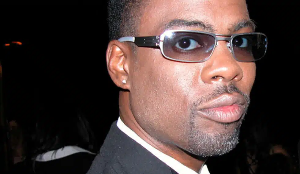 Chris Rock wearing ic! berlin narrow-shaped sunglasses