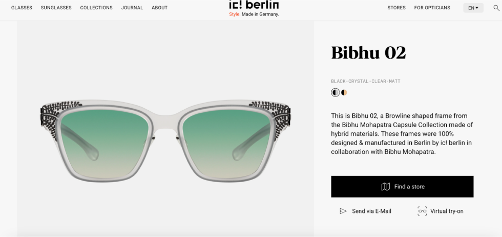 ic! berlin product page
