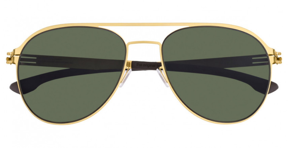 ic! berlin Attila L. sunglasses with green polarized lenses