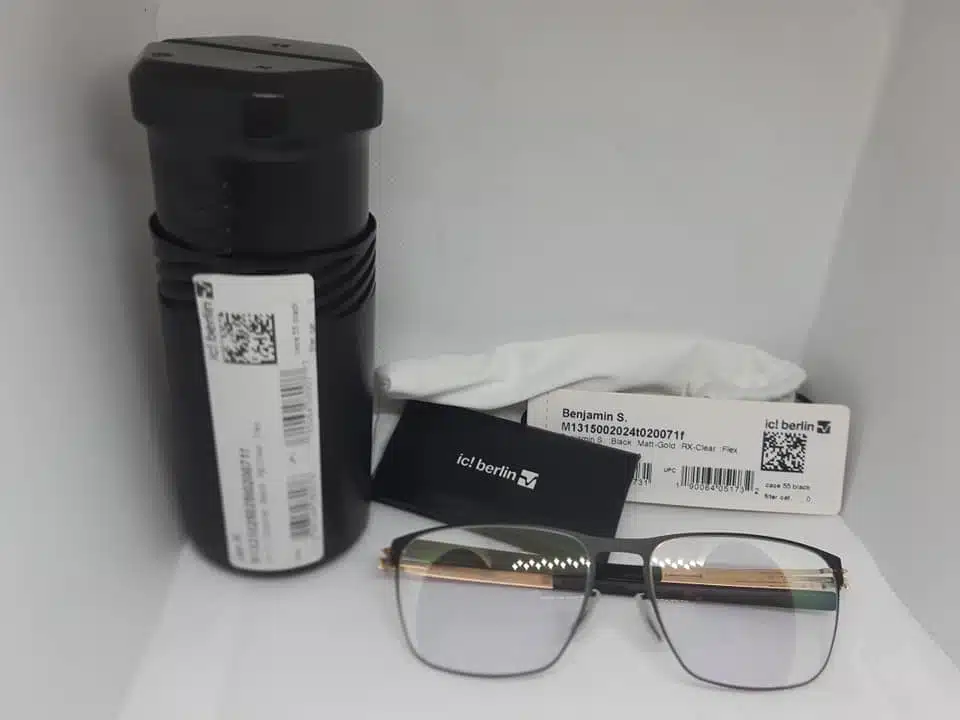 ic! berlin eyeglasses in original packaging