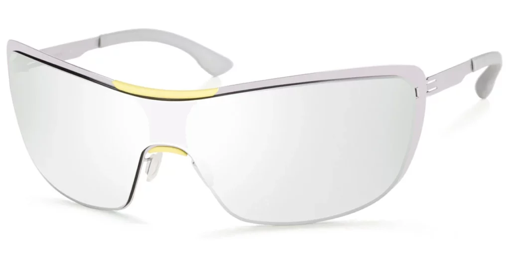 ic! berlin MB Shield 02 sunglasses with mirrored lenses