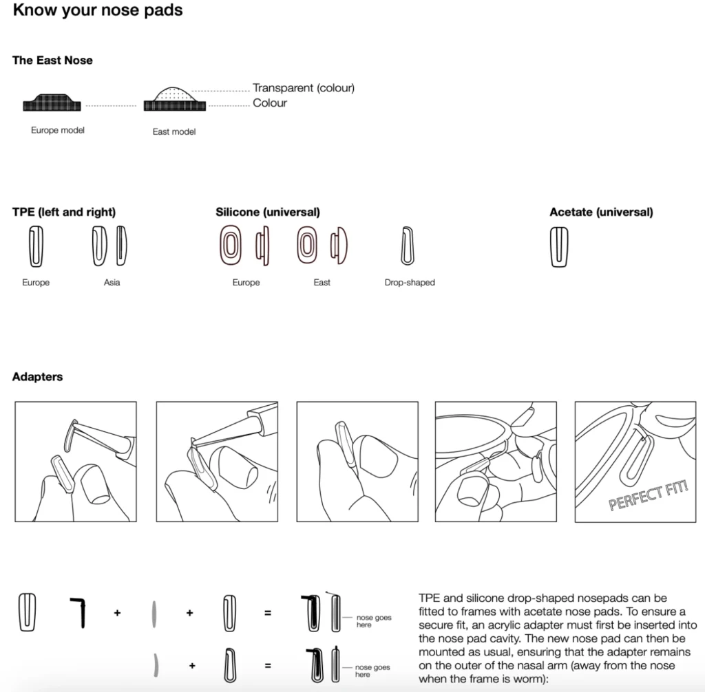 ic! berlin nose pads guide 