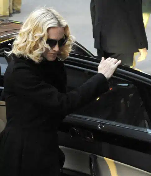 Madonna arrives to Hotel Regent, Berlin