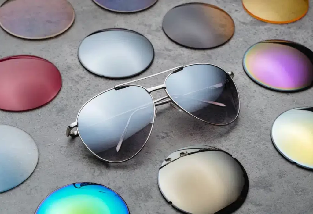 Mirrored lenses are available in a wide range of color options