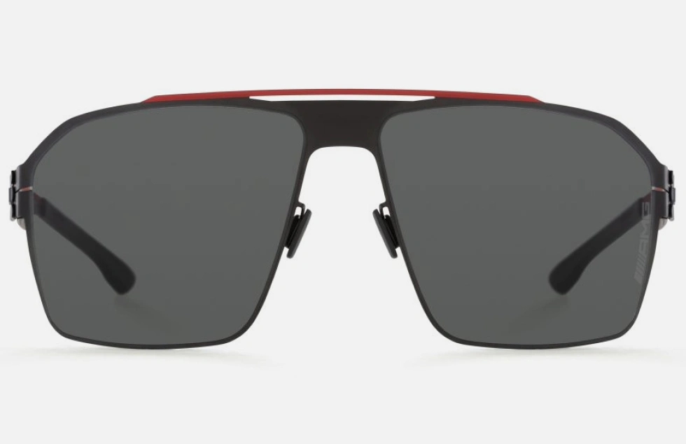 Ic! Berlin AMG 02 Red Bridge-Black Sunglasses Front View