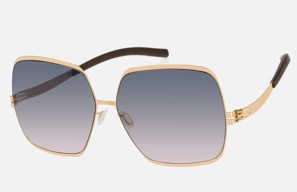 Ic! Berlin Angelina T. Rosé-Gold Rosé-Gold Sunglasses Side View