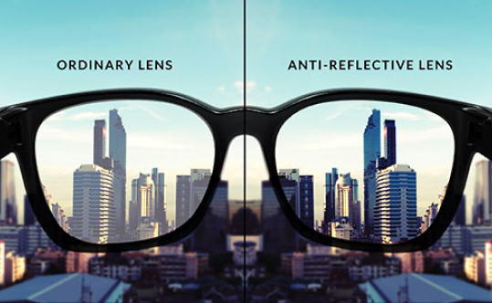 The difference between anti-reflective coating and ordinary lenses
