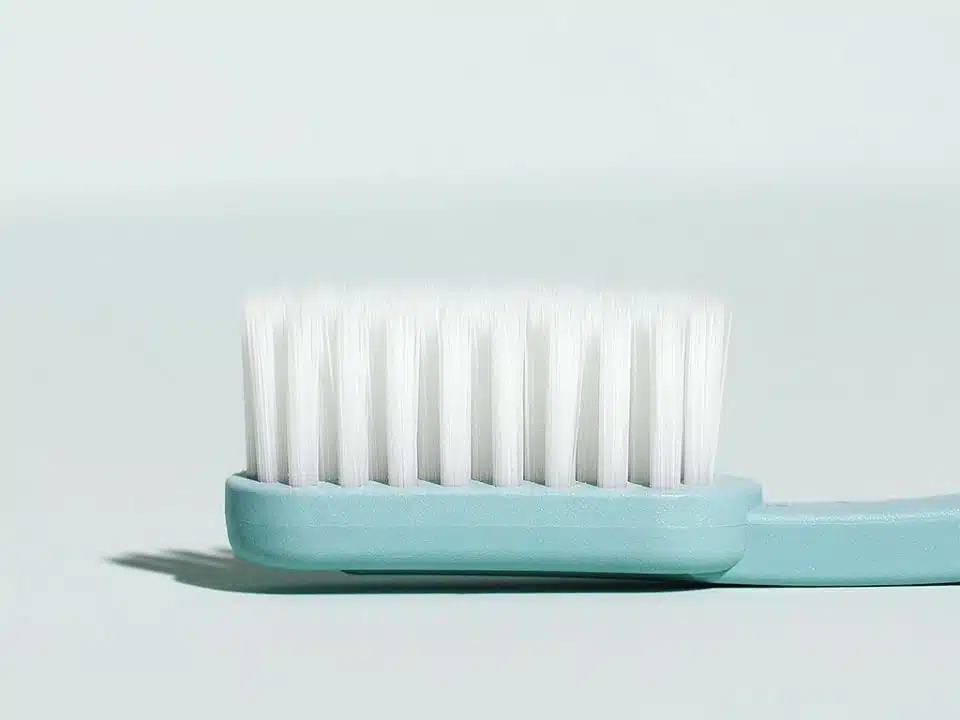 soft-bristled toothbrush