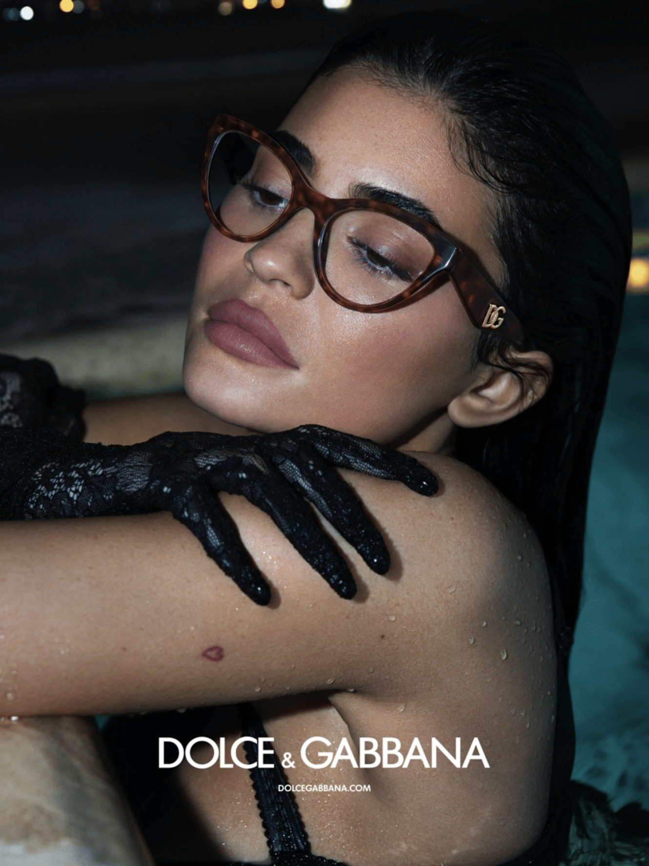 kylie jenner in glasses dolce gabbana