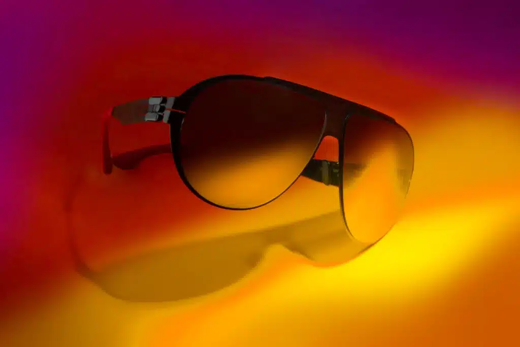 A pair of Rainbow sunglasses from the collection ic! berlin x Rolling Stones