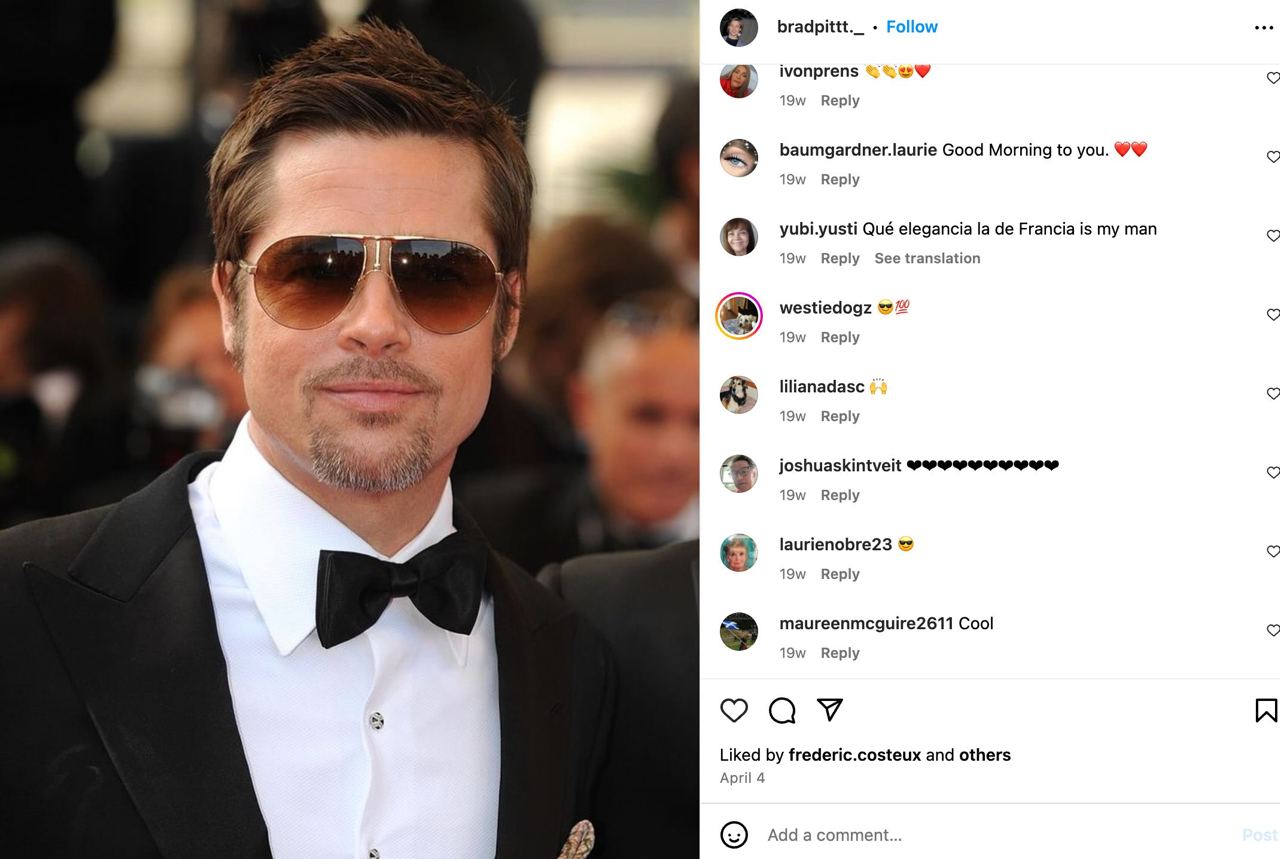 brad pitt carera 65 shades