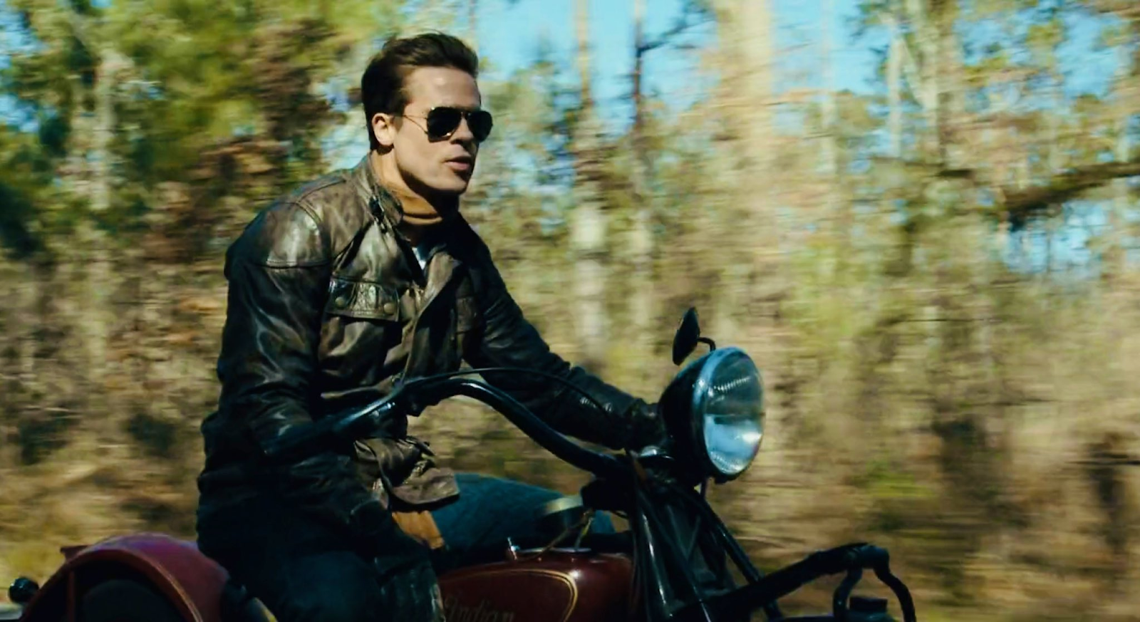 Brad Pitt in Ray Ban RB3030 Outdoorsman Shades EyeOns