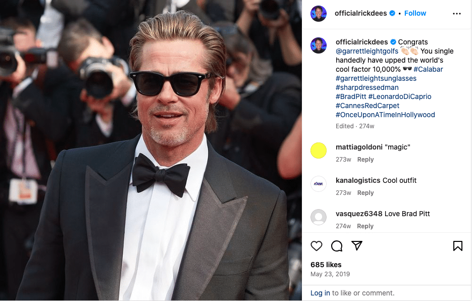 calabar shades brad pitt cannes