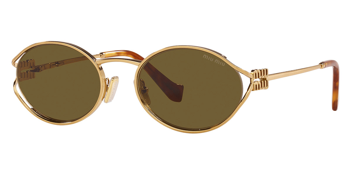 miu miu 52ys sunglasses gold