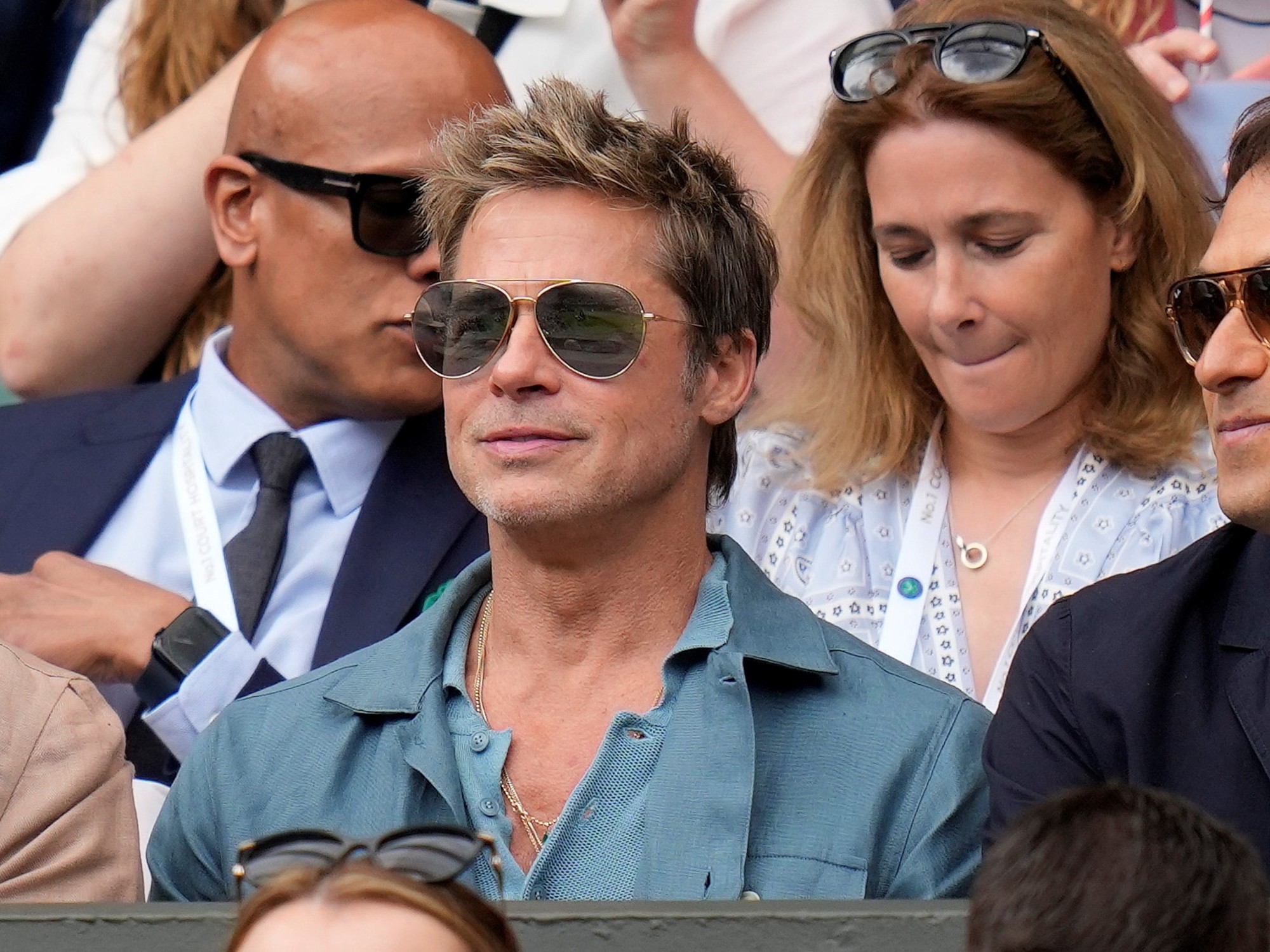 Brad Pitt Is Wearing Tom Ford FT0996 EyeOns