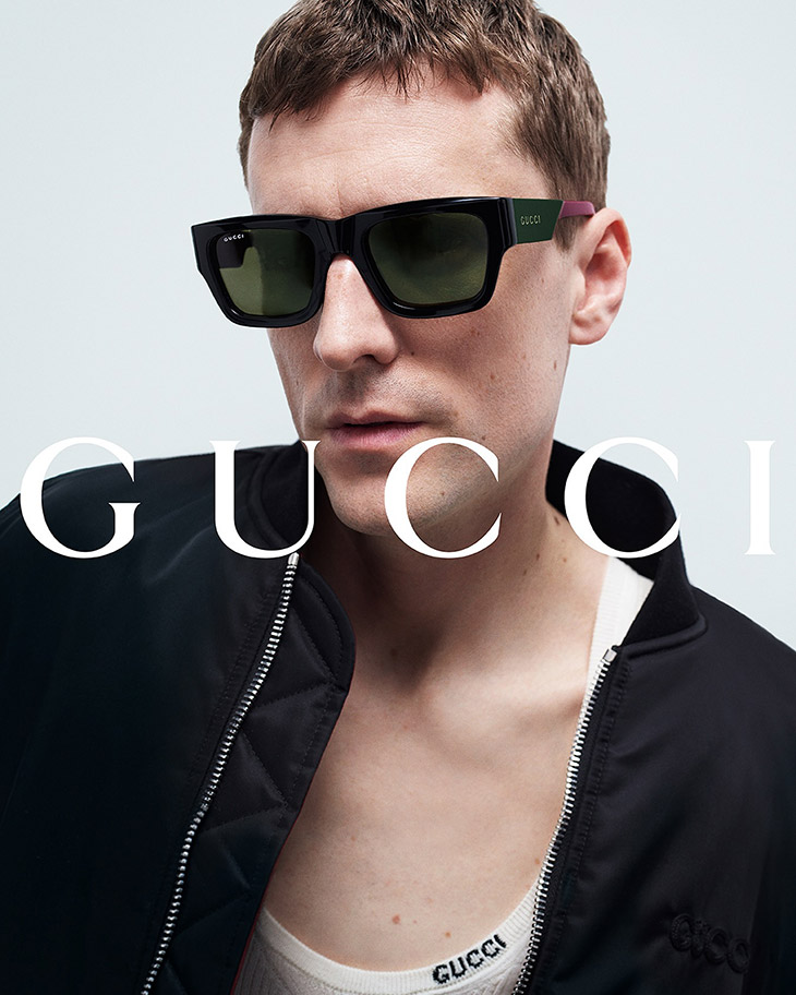 men black sunglasses from the brand gucci