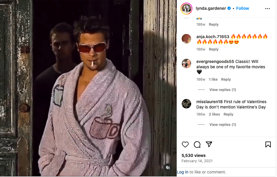 brad pitt sunglasses instagram