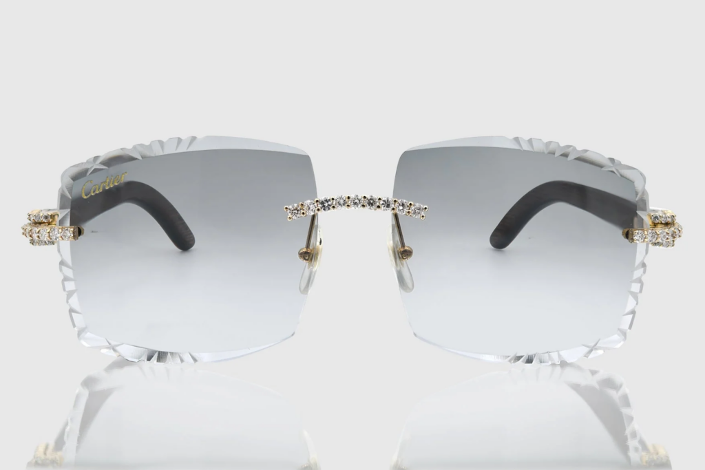 Cartier Buffalo Horn exclusive frames with diamonds