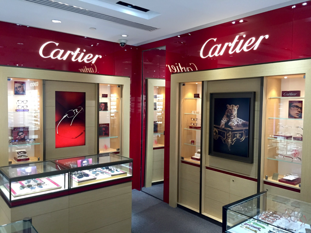 Cartier eyewear store