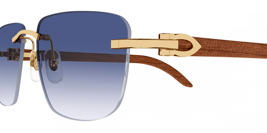 Cartier C Décor sunglasse with blue lenses