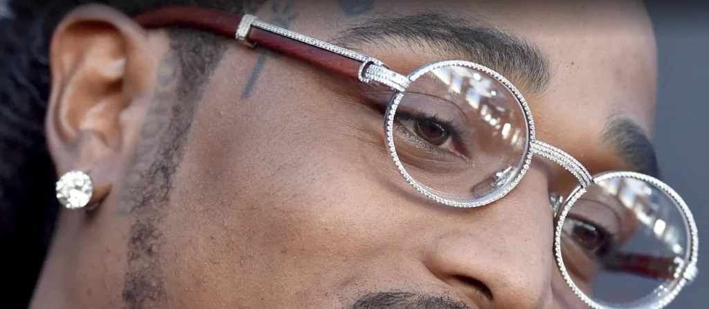 Quavo Marshall in Cartier eyewear