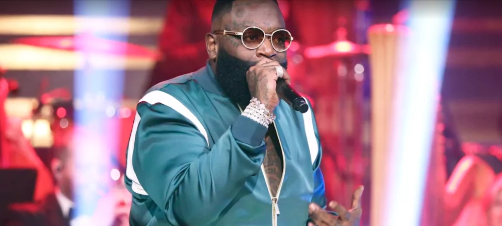 Rick Ross in diamond Cartier glasses