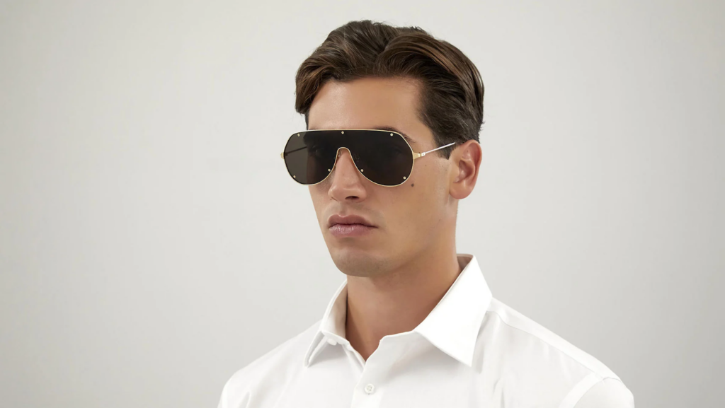 gold Santos De Cartier sunglasses