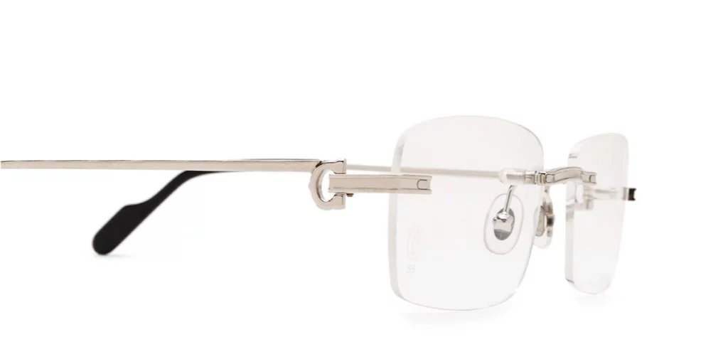 CT0343O Signature C de Cartier silver eyeglasses