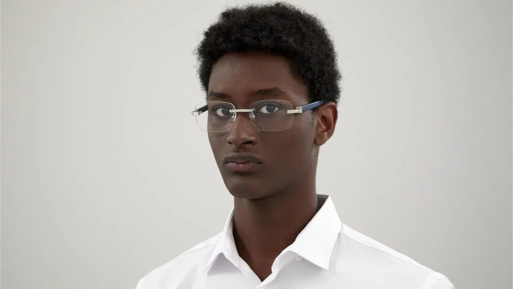 CT0286O Première de Cartier optical frames on male model