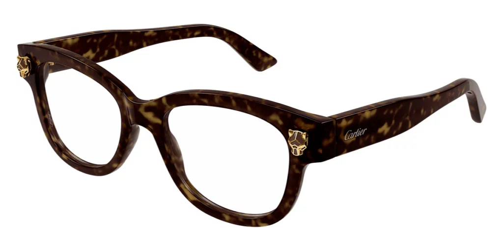 Cartier CT0373O leopard Eyeglasses