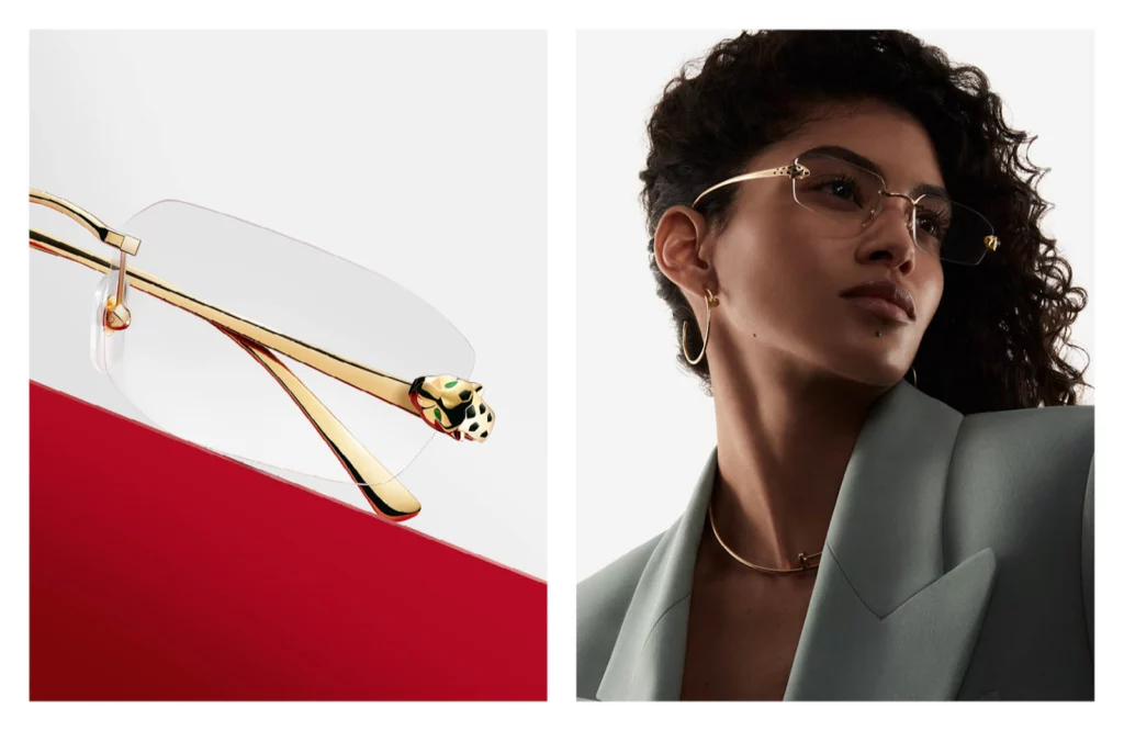 Elegant and timeless Cartier eyeglasses for women