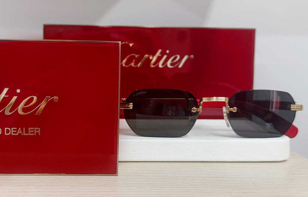 Cartier rimless sunglasses authorized dealer