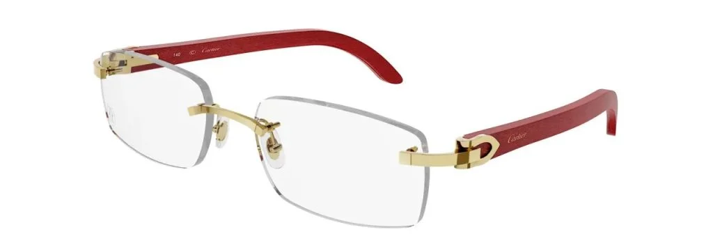 Buffalo horn eyeglasses by Cartier