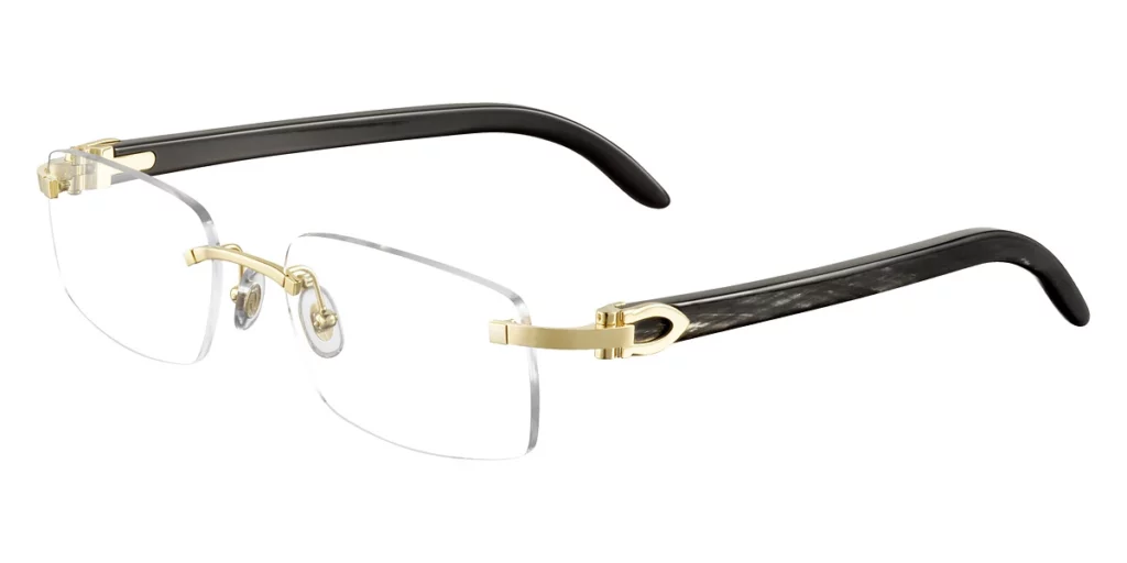 Cartier CT0049O buffalo horn eyeglasses