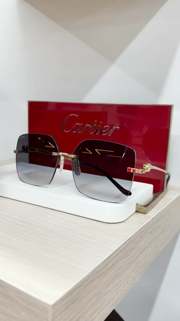 original Panthère de Cartier rimless shades