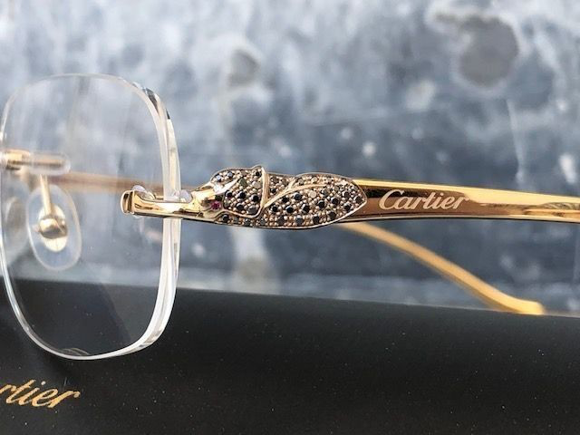 Panthere motif on Cartier eyewear