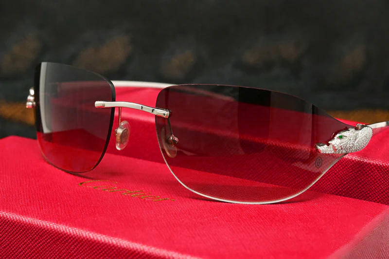 Luxury Cartier shades with diamonds