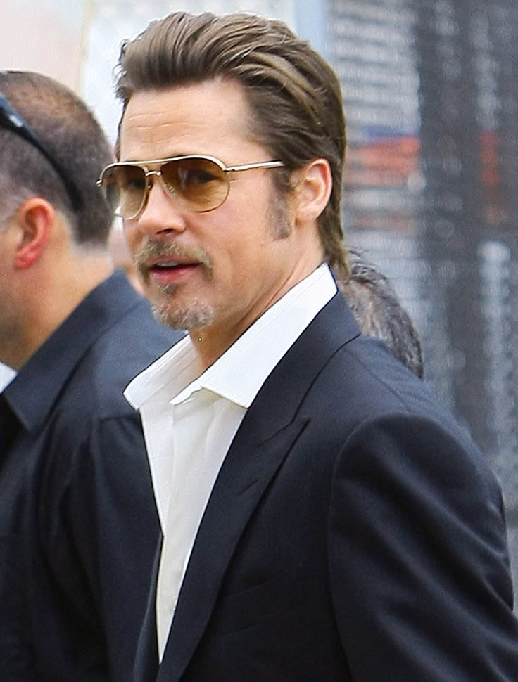 brad pitt sunglasses prada aviator