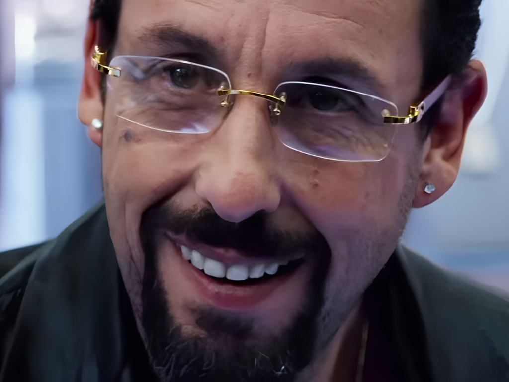 Adam Sandler in Cartier rimless optical glasses