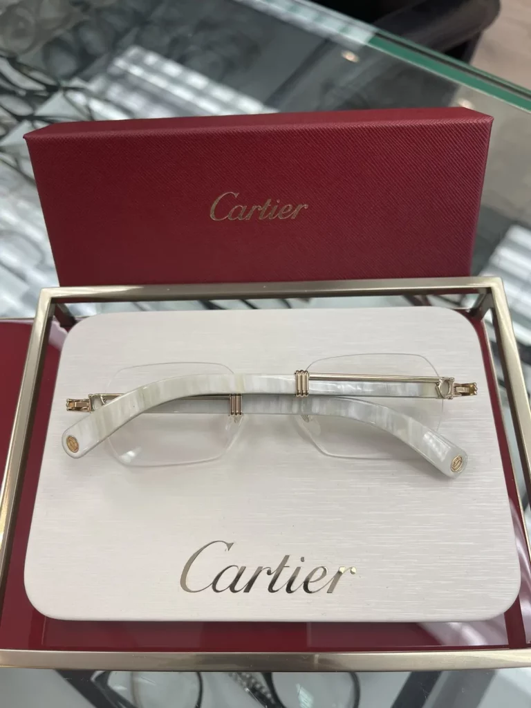 Cartier genuine buffalo horn eyeglasses C Decor