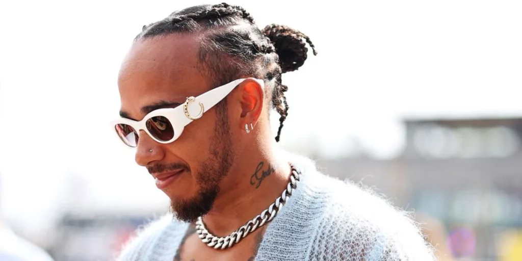 Lewis Hamilton wears Cartier shades