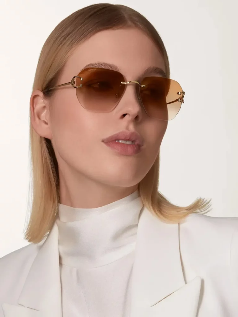 Cartier C Décor Glasses on model