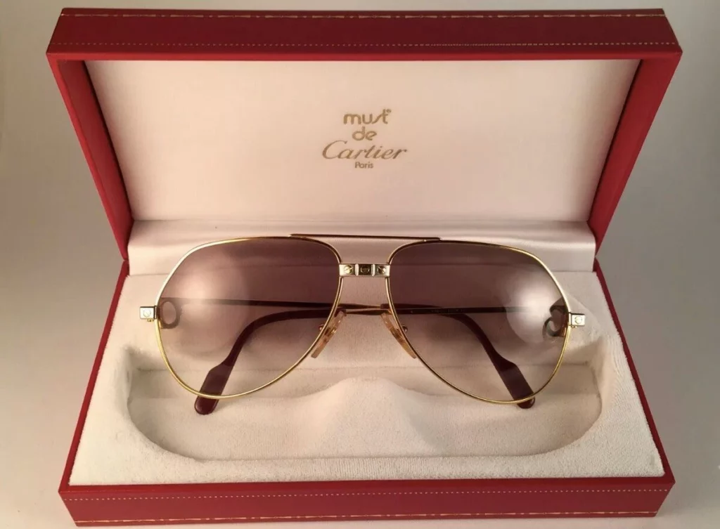 Vintage Cartier Santos sunglasses