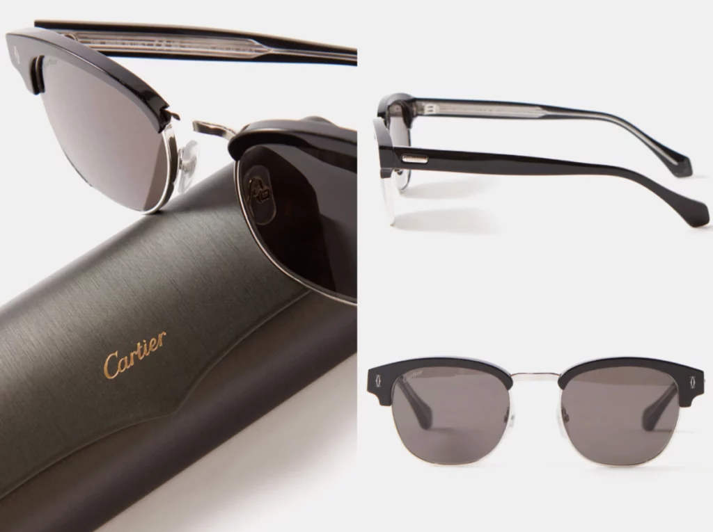 Cartier sunglasses: a close view